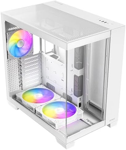 Antec C8 ARGB Full Tower Gaming PC Case E-ATX Tempered Glass, RGB Fans, White