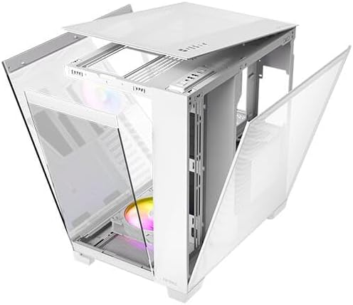 Antec C8 ARGB Full Tower Gaming PC Case E-ATX Tempered Glass, RGB Fans, White