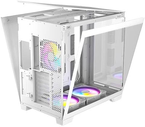 Antec C8 ARGB Full Tower Gaming PC Case E-ATX Tempered Glass, RGB Fans, White