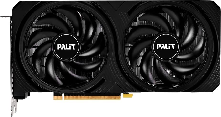 Palit RTX 4060 Infinity Gaming Graphics Card OC, PCIe 4.0, 8GB DDR6, 2565MHz Clock, HDMI, DP, Black