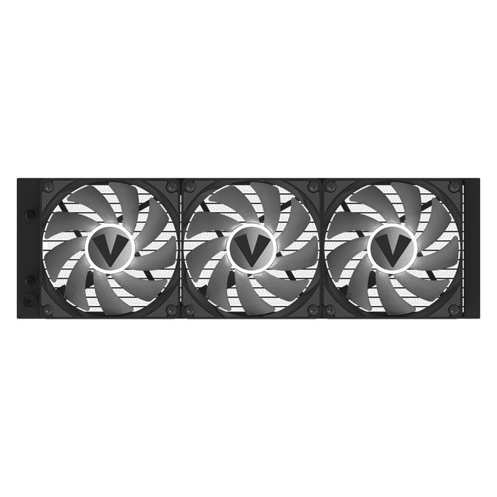 Vida Aquilo 360mm ARGB Liquid CPU Cooler, 3x ARGB PWM Fans, Infinity Mirror RGB Pump Head, Black