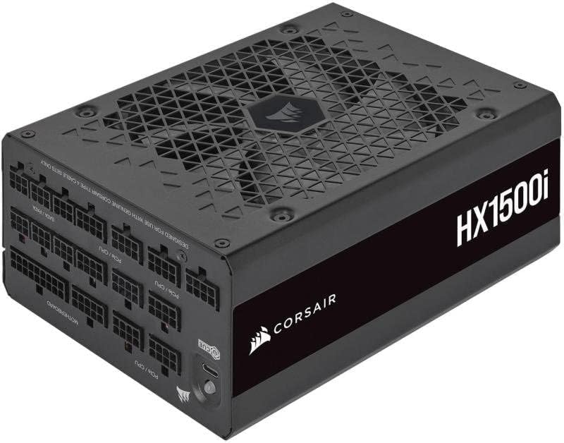 Corsair HX1500i Power Supply, 1500W Fully Modular, 80+ Platinum, Ultra-Low Noise, ATX Digital PSU