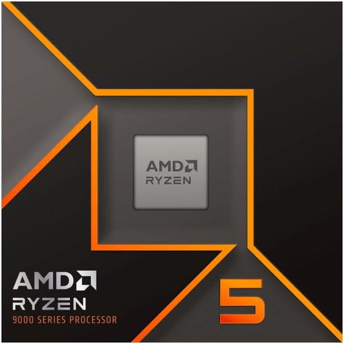 AMD Ryzen 5 9600X CPU, AM5, 3.9GHz (5.4 Turbo), 6-Core, 65W, 38MB Cache, 4nm, 9th Gen Processor, Radeon Graphics, NO HEATSINK/FAN