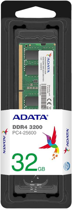 ADATA Premier 32GB RAM, DDR4, 3200MHz (PC4-25600), CL22, SODIMM Laptop Memory Kit