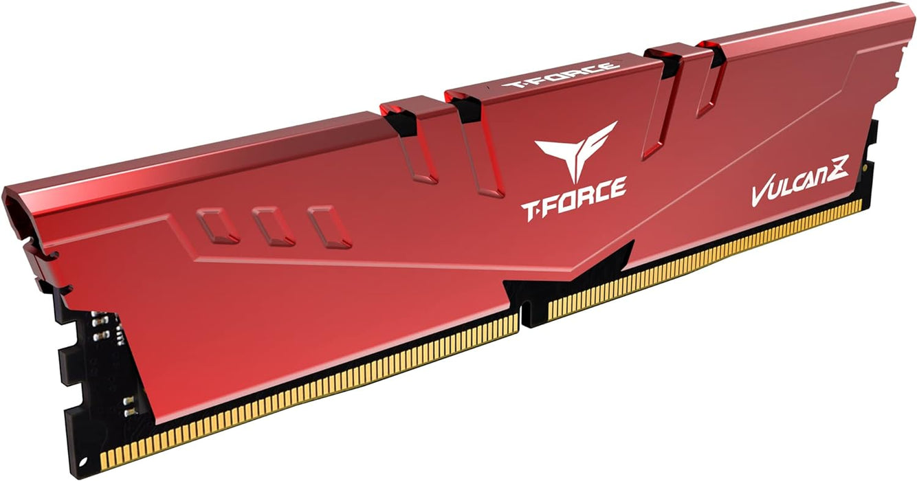 Team T-Force Vulcan Z 32GB Memory RAM (2 x 16GB), DDR4, 3200MHz (PC4-25600), Memory Kit, Red