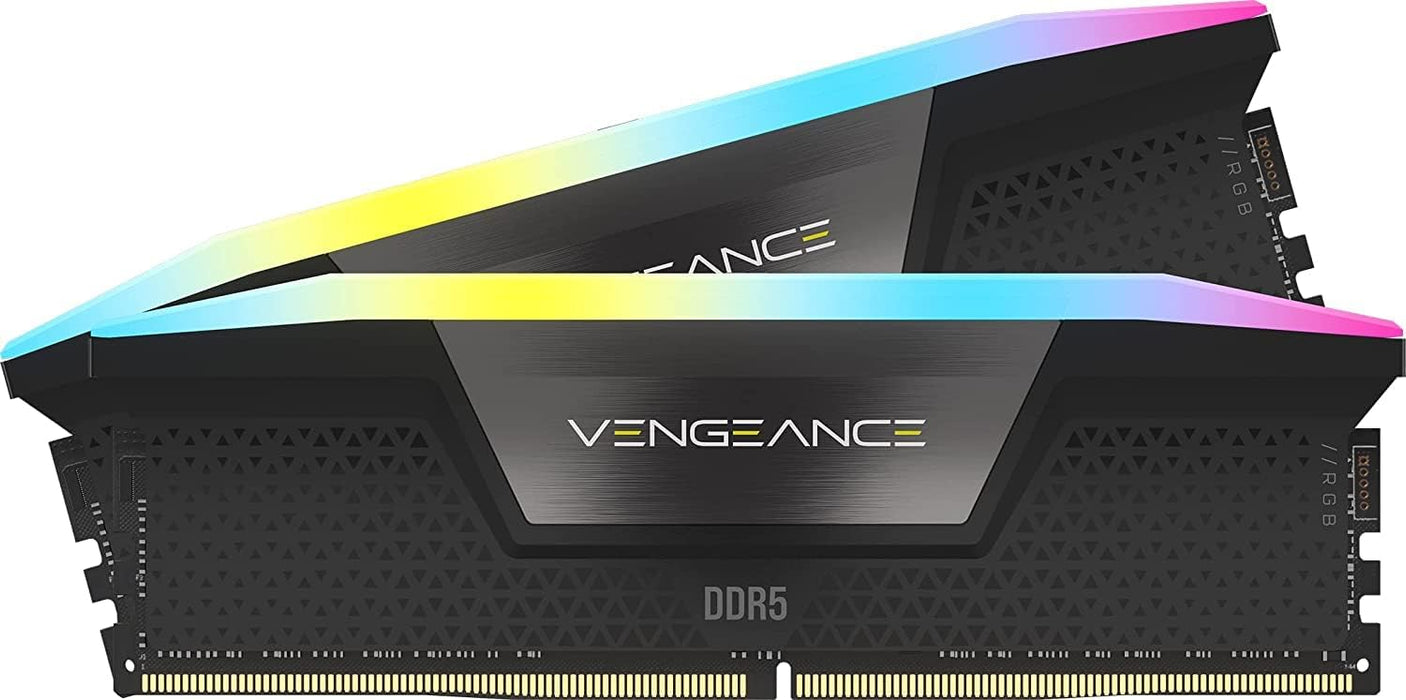 Corsair Vengeance RGB 32GB Memory RAM DDR5 6400MHz 2 x 16GB Memory Kit, PC5-51200