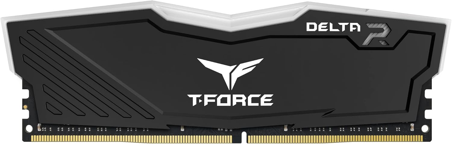 Team T-Force Delta RGB 32GB Memory RAM (2 x 16GB), DDR4, 3200MHz (PC4-25600), CL16, XMP 2.0, Memory Kit, Black