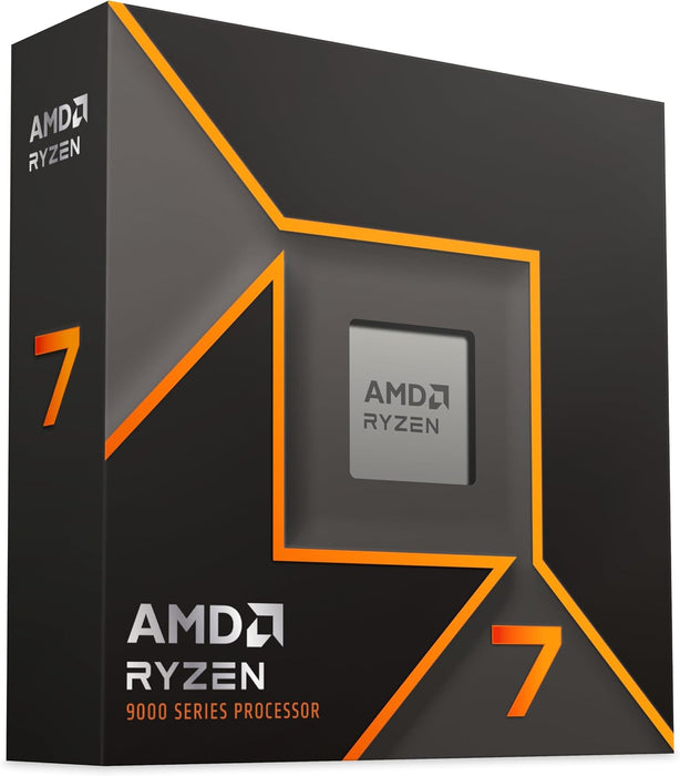 AMD Ryzen 7 9700X CPU, AM5, 3.8GHz (5.5 Turbo), 8-Core, 65W, 40MB Cache, 4nm, 9th Gen Processor, Radeon Graphics, NO HEATSINK/FAN