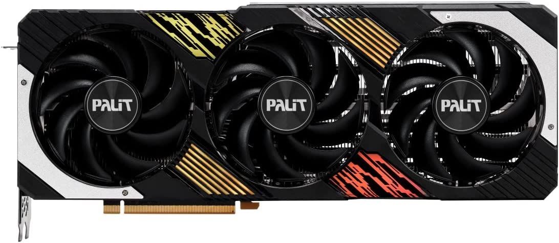 Palit RTX4070 Ti GamingPro Graphics Card, PCIe4, 12GB DDR6X, HDMI, DP, 2610MHz Clock, RGB Lighting *OPEN BOX*