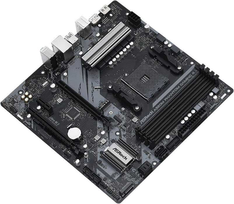 Asrock A520M Phantom Gaming 4 Motherboard, AMD A520, AM4, Micro ATX, DDR4, HDMI, DP, M.2