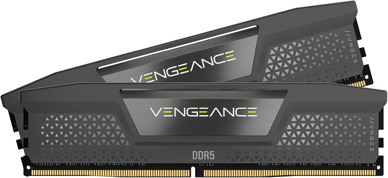 Corsair Vengeance 64GB RAM (2 x 32GB), DDR5, 5600MHz (PC5-44800), CL40, 1.25V, PMIC, AMD Optimised, Desktop Memory Kit