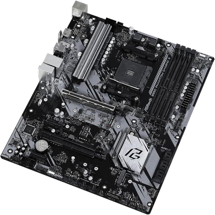 Asrock B550 Phantom Gaming 4 Motherboard, AMD B550, AM4, ATX, DDR4, HDMI, XFire, PCIe4, M.2