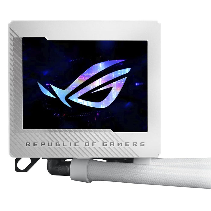 Asus Rog Ryujin III 240 ARGB CPU Liquid Cooler, AIO, 240mm, Intel AMD Combo, Water Cooler, White, *OPEN BOX*