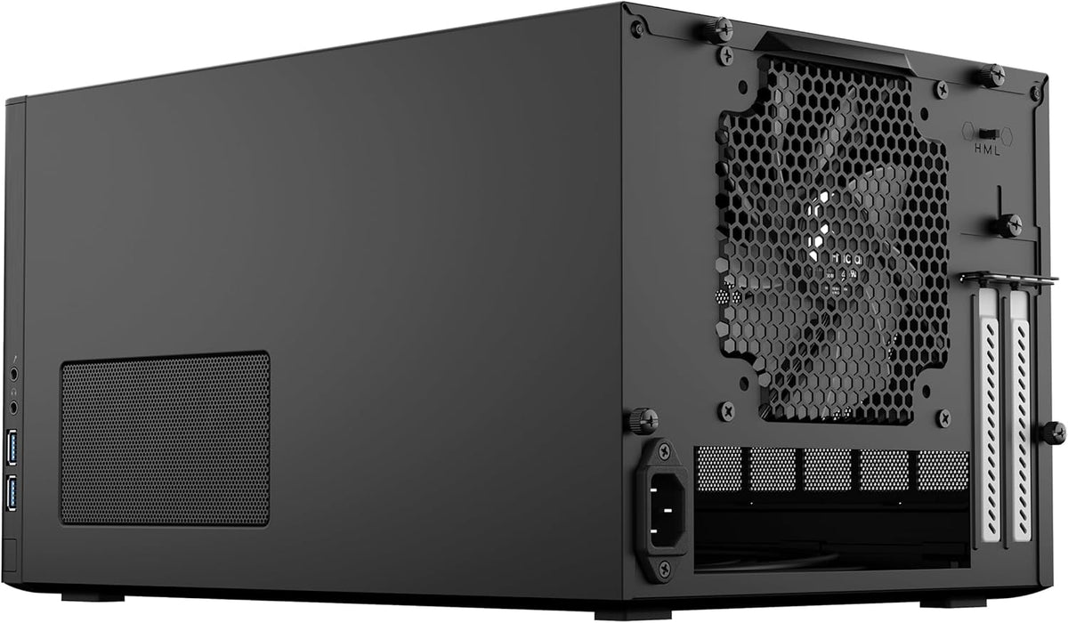 Fractal Design Node 304 Mini ITX PC Case Compact Cube Case, Modular Interior, 3 Fans, Black