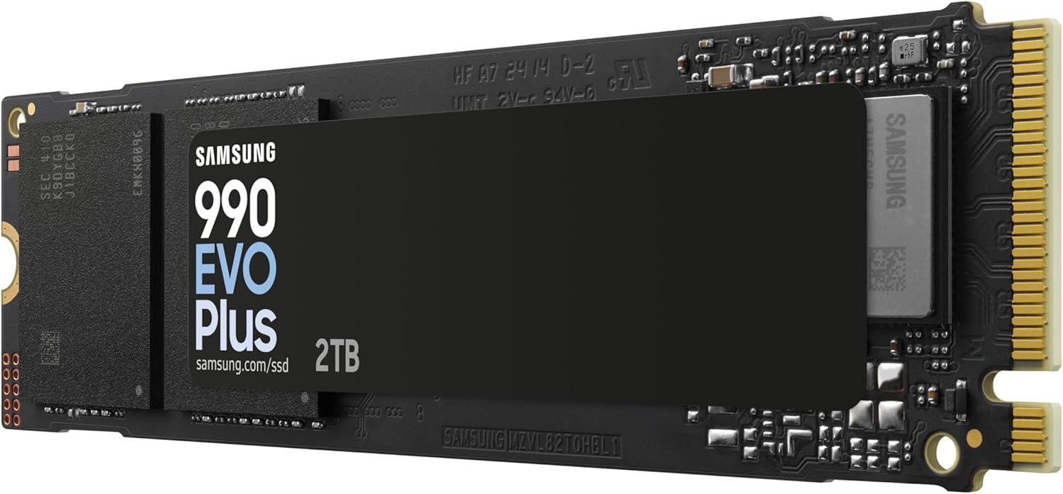 Samsung 990 EVO Plus 2TB NVMe M.2 SSD, PCIe4, Read Up to 7250MB/s, Internal Solid State