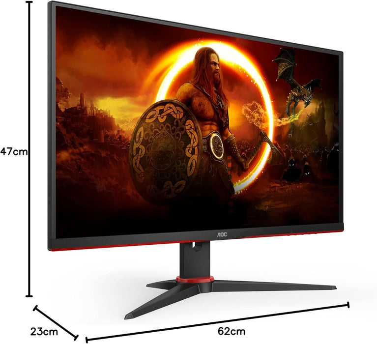 AOC 27 inch Gaming Monitor 240Hz Full HD, 1ms, VA, Shadow Control, HDMI 2.0, DP 1.2, FreeSync