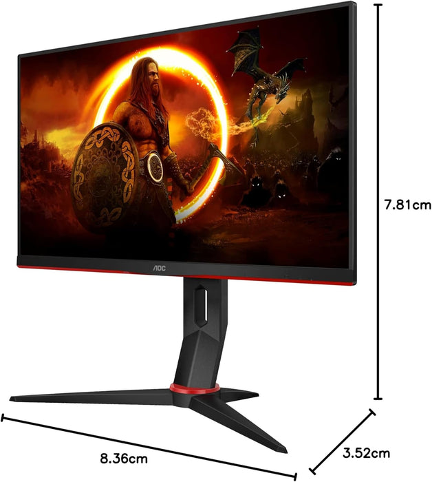 AOC 24" Gaming Monitor 240Hz, 1ms, IPS, Height Adjust, USB Hub, Speaker, Full HD, 24G2ZU