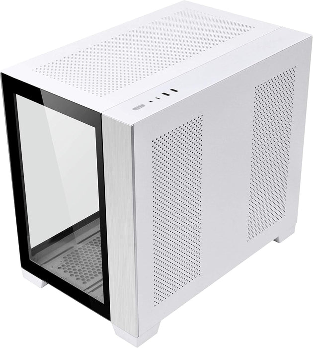 Lian Li O11 Dynamic Mini, Midi Tower ATX Gaming PC Case, Tempered Glass, White