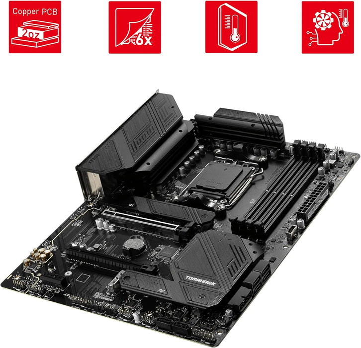 MSI MAG B650 Tomahawk WiFi Gaming Motherboard ATX, DDR5, AMD AM5, WiFi 6E, HDMI, DP, PCIe4