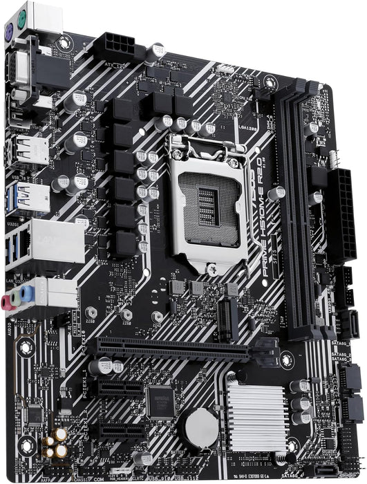 Asus PRIME H510M-E R2.0 Gaming Motherboard, Intel H470, 1200, Micro ATX, DDR4, VGA, HDMI, DP, M.2