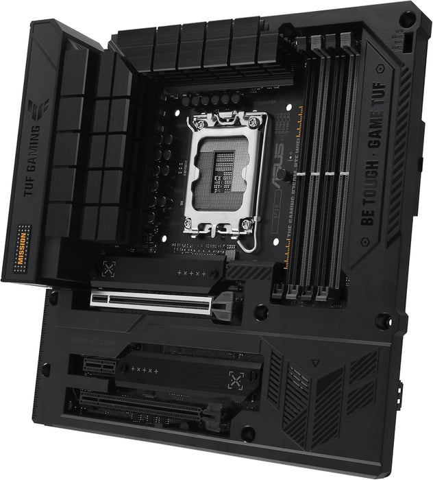 Asus Tuf Gaming B760M-BTF WiFi Motherboard, Intel B760, 1700, Micro ATX, 4 DDR5, Wi-Fi 6, 2.5G LAN, PCIe5, M.2 *Requires a BTF Compatible Chassis*