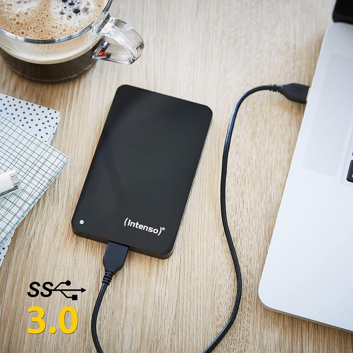 Intenso 4TB Portable Hard Drive 2.5" External Storage, USB 3.0, HDD, Black