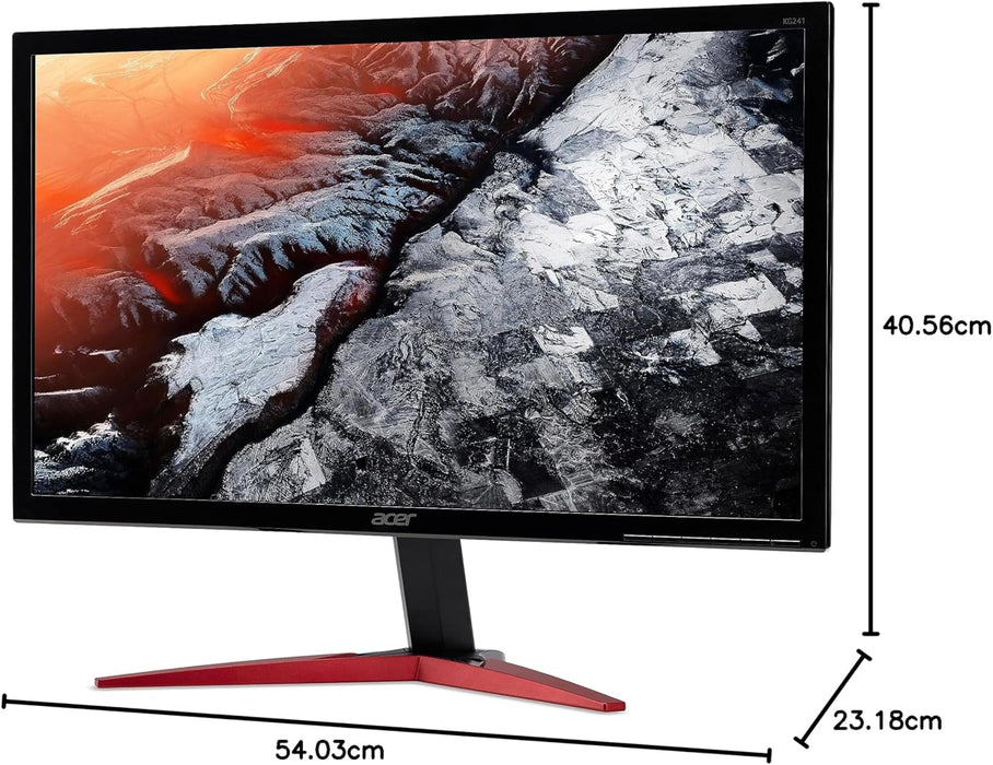 Acer Nitro 24" Gaming Monitor 180Hz, Full HD, 4ms, FreeSync Premium, HDR 10, DP, HDMI, VA Panel, KG241Y