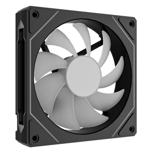 Vida Infinity02 120mm ARGB PWM Case Fan, Hydraulic Bearing, Infinity Mirror Effect, Black