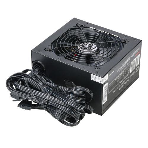 Vida Lite 650W ATX Power Supply, Fluid Dynamic Ultra-Quiet Fan, PCIe, Flat Black Cables, PSU, Black