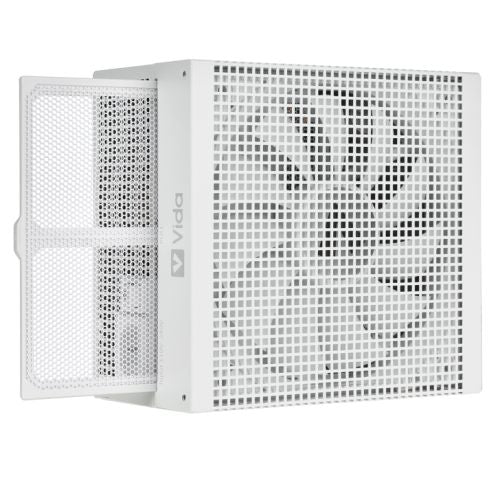 Vida 750W Heracles White ATX Gaming PSU, 80+ Bronze Power Supply, 14cm Ultra-Quiet FDM Fan, Flat White Cables