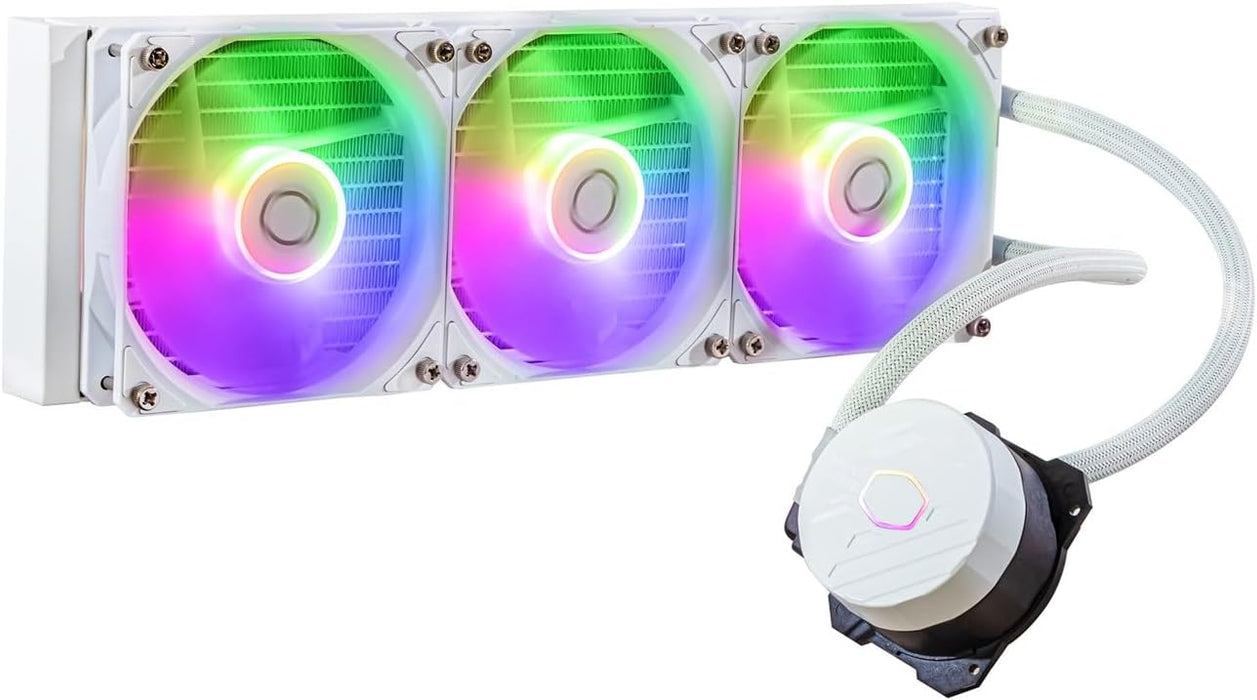 360mm liquid cpu cooling white