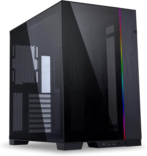 e-atx gaming pc case black