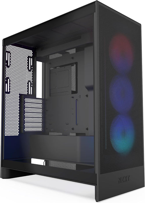 nzxt h7 flow gaming pc case atx rgb