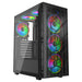 argb atx gaming pc case mesh front