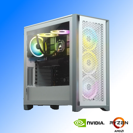 white gaming PC