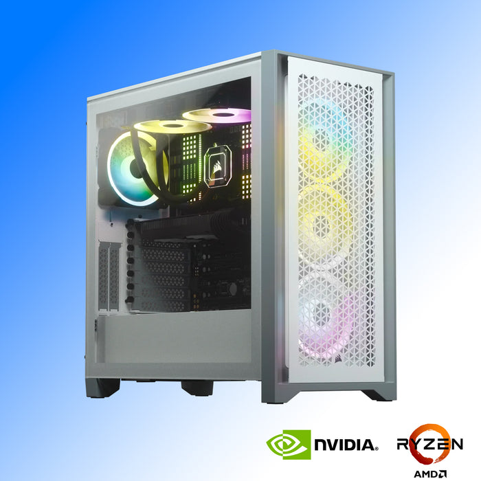 white gaming PC