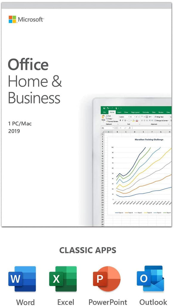 Microsoft Office 2019 Home & Business, PKC (OEM), 1 License, Media