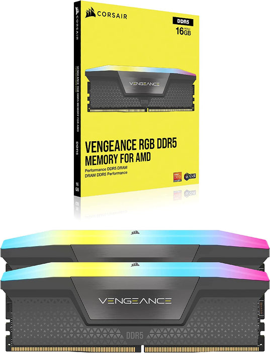 Corsair Vengeance RGB 32GB Kit (2 x 16GB), DDR5, 5200MHz, XMP 3.0