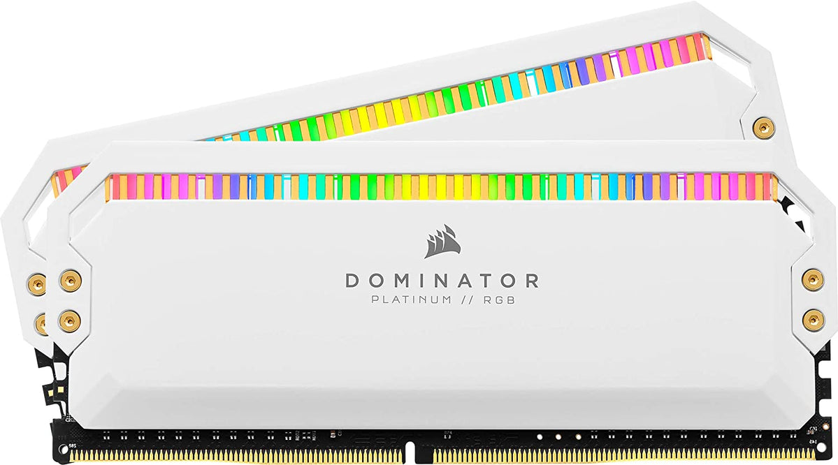 Corsair Dominator Platinum RGB 16GB (2x8GB) DDR4 3200MHz C16, RGB LED  Desktop Memory (High Performance and Response Times) - White