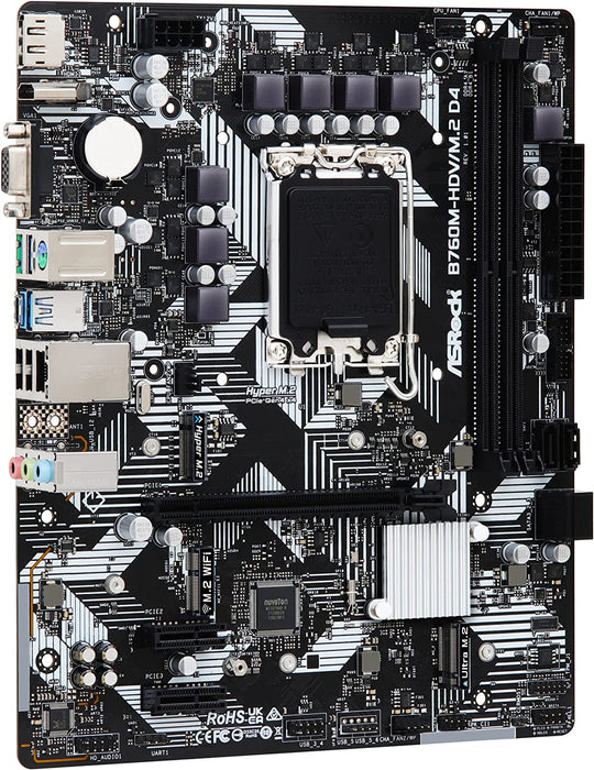 ASRock マザーボード B760M-HDV/M.2 D4 Intel-