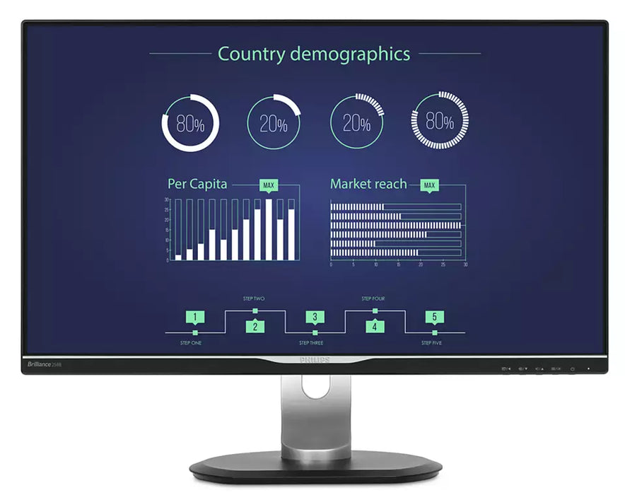 2k monitor 25", usb-c dock